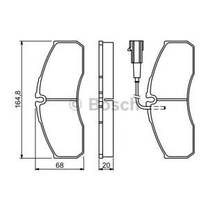 накладки BOSCH 0 986 494 278