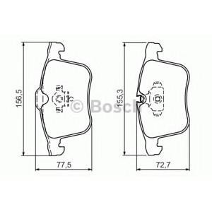 накладки BOSCH 0 986 494 280 