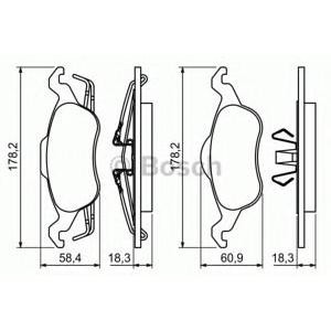 накладки BOSCH 0 986 494 284
