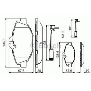 накладки BOSCH 0 986 494 285