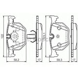 накладки BOSCH 0 986 494 286 