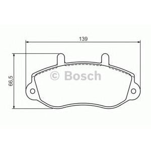 накладки BOSCH 0 986 494 288