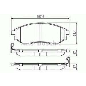 накладки BOSCH 0 986 494 295 