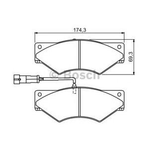 накладки BOSCH 0 986 494 296