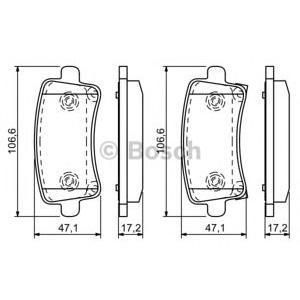 накладки BOSCH 0 986 494 297