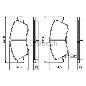 накладки BOSCH 0 986 494 299