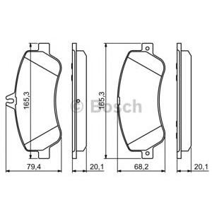 накладки BOSCH 0 986 494 302