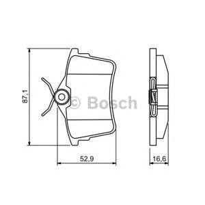накладки BOSCH 0 986 494 304 