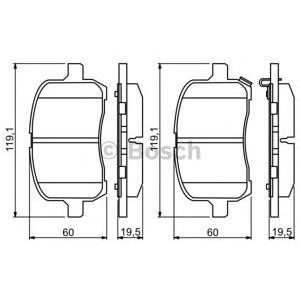 накладки BOSCH 0 986 494 306
