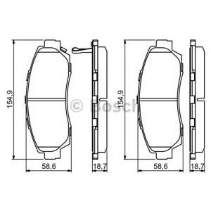 накладки BOSCH 0 986 494 308 