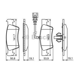 накладки BOSCH 0 986 494 309