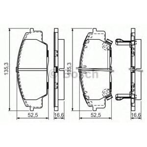 накладки BOSCH 0 986 494 311