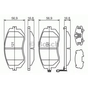 накладки BOSCH 0 986 494 315