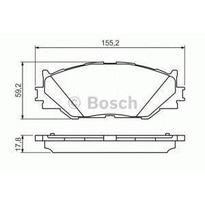 накладки BOSCH 0 986 494 316