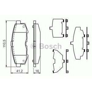 накладки BOSCH 0 986 494 319
