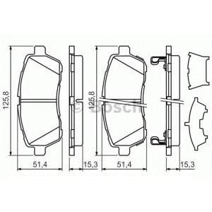 накладки BOSCH 0 986 494 321