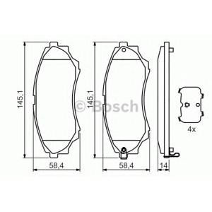 накладки BOSCH 0 986 494 323