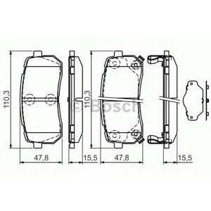 накладки BOSCH 0 986 494 327