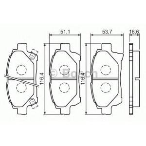 накладки BOSCH 0 986 494 333