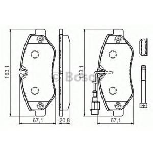 накладки BOSCH 0 986 494 334