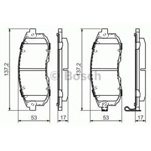 накладки BOSCH 0 986 494 337