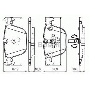 накладки BOSCH 0 986 494 339