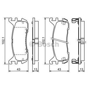 накладки BOSCH 0 986 494 341 