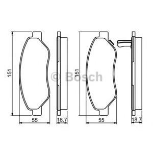 накладки BOSCH 0 986 494 345 
