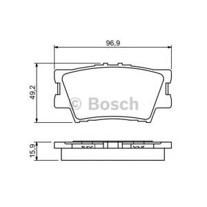 накладки BOSCH 0 986 494 346