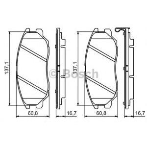 накладки BOSCH 0 986 494 347