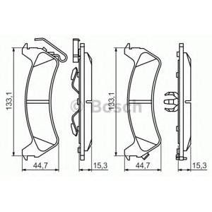 накладки BOSCH 0 986 494 348