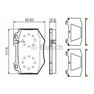 накладки BOSCH 0 986 494 352