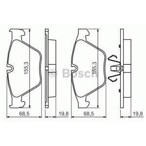 накладки BOSCH 0 986 494 354 