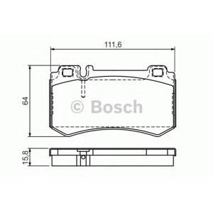 накладки BOSCH 0 986 494 356