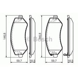 накладки BOSCH 0 986 494 357