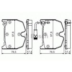 накладки BOSCH 0 986 494 364