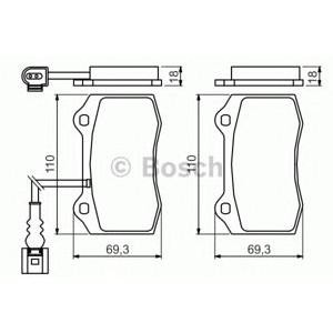 накладки BOSCH 0 986 494 367