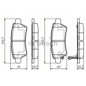 накладки BOSCH 0 986 494 369
