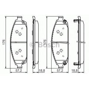 накладки BOSCH 0 986 494 370