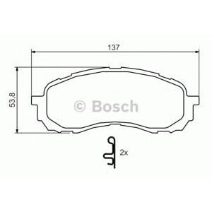 накладки BOSCH 0 986 494 373