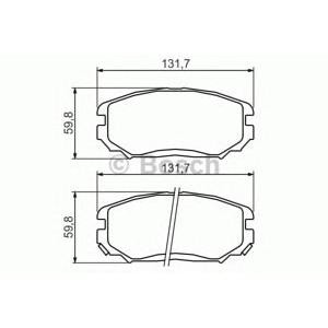 накладки BOSCH 0 986 494 374