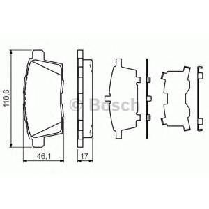 накладки BOSCH 0 986 494 376
