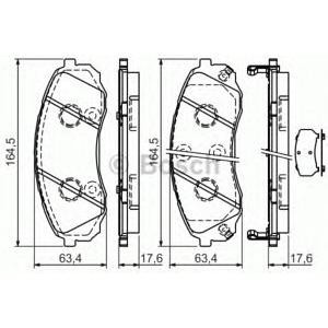накладки BOSCH 0 986 494 377