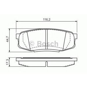 накладки BOSCH 0 986 494 380