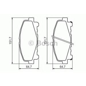 накладки BOSCH 0 986 494 382