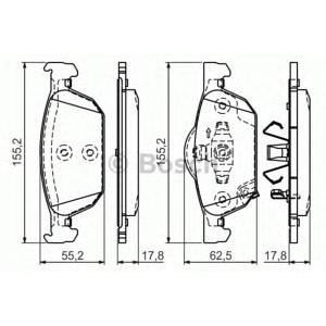 накладки BOSCH 0 986 494 383