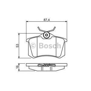 накладки BOSCH 0 986 494 387