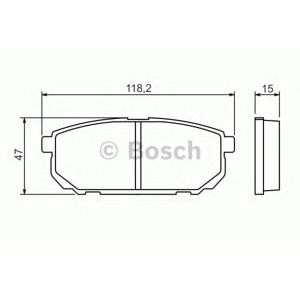 накладки BOSCH 0 986 494 388 