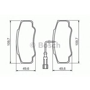 накладки BOSCH 0 986 494 391