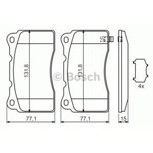 накладки BOSCH 0 986 494 395 